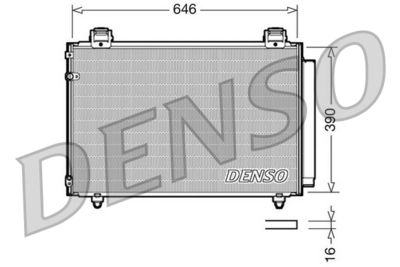 DCN50024 DENSO Конденсатор, кондиционер