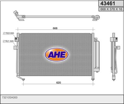 43461 AHE Конденсатор, кондиционер