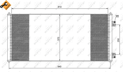 WG2161057 WILMINK GROUP Конденсатор, кондиционер