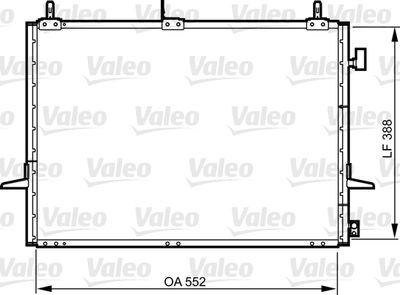 814289 VALEO Конденсатор, кондиционер