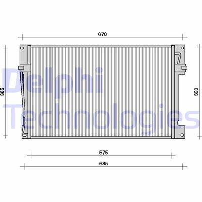 TSP0225078 DELPHI Конденсатор, кондиционер