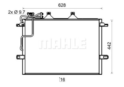 AC318000S MAHLE Конденсатор, кондиционер