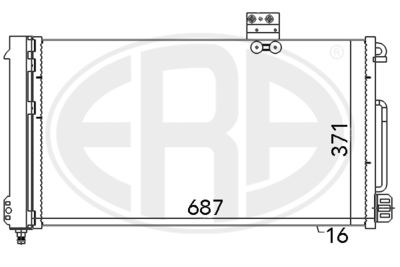 667050 ERA Конденсатор, кондиционер