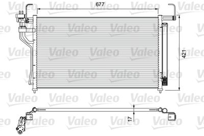 814400 VALEO Конденсатор, кондиционер