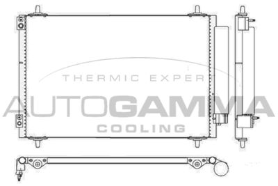 105577 AUTOGAMMA Конденсатор, кондиционер