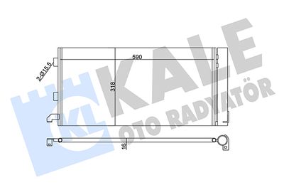 350570 KALE OTO RADYATÖR Конденсатор, кондиционер