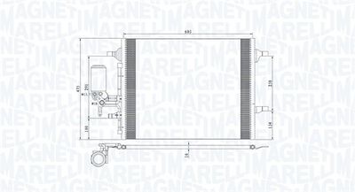 350203789000 MAGNETI MARELLI Конденсатор, кондиционер