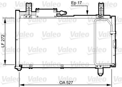 814327 VALEO Конденсатор, кондиционер