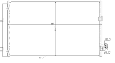 WG2160732 WILMINK GROUP Конденсатор, кондиционер