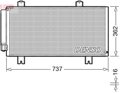 DCN40029 DENSO Конденсатор, кондиционер