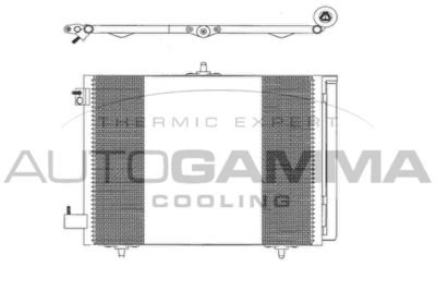 103127 AUTOGAMMA Конденсатор, кондиционер