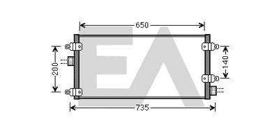 30C40007 EACLIMA Конденсатор, кондиционер