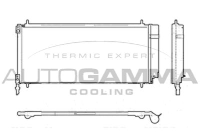 103709 AUTOGAMMA Конденсатор, кондиционер