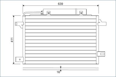 814249 VALEO Конденсатор, кондиционер