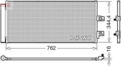 DCN33016 DENSO Конденсатор, кондиционер