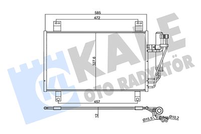 358735 KALE OTO RADYATÖR Конденсатор, кондиционер