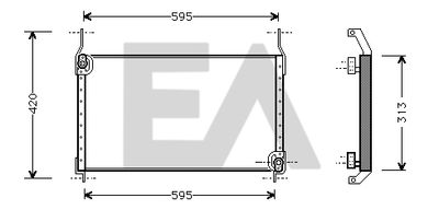 30C25022 EACLIMA Конденсатор, кондиционер