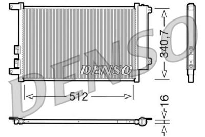 DCN01010 DENSO Конденсатор, кондиционер