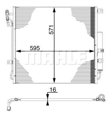 AC759000S MAHLE Конденсатор, кондиционер