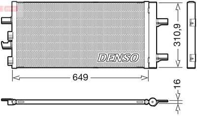 DCN05104 DENSO Конденсатор, кондиционер