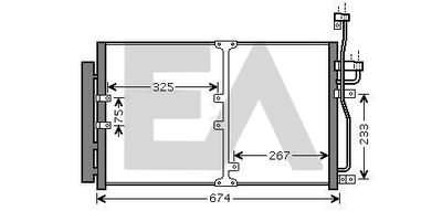 30C54022 EACLIMA Конденсатор, кондиционер