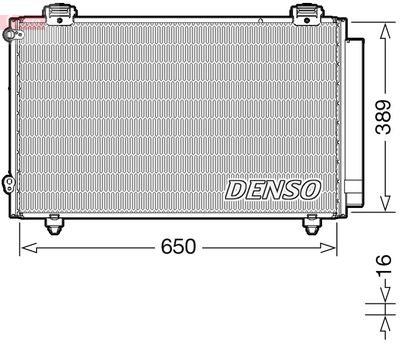 DCN50023 DENSO Конденсатор, кондиционер