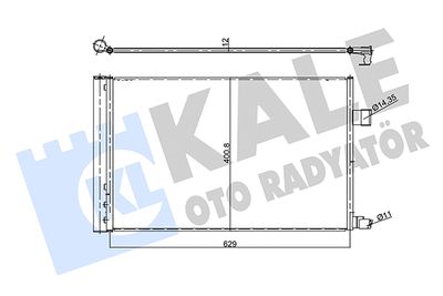 358740 KALE OTO RADYATÖR Конденсатор, кондиционер