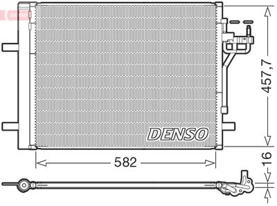 DCN10056 DENSO Конденсатор, кондиционер