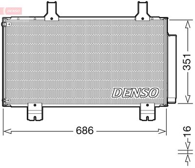 DCN40028 DENSO Конденсатор, кондиционер