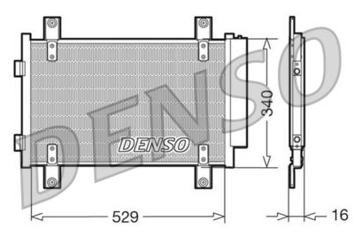 DCN09049 DENSO Конденсатор, кондиционер