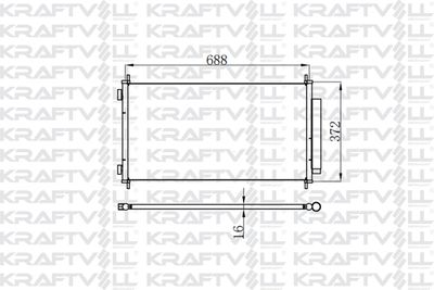 08060015 KRAFTVOLL GERMANY Конденсатор, кондиционер