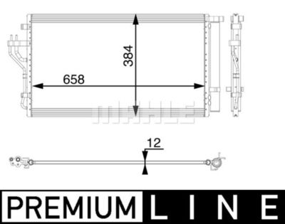 AC56000P MAHLE Конденсатор, кондиционер