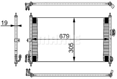 AC252000S MAHLE Конденсатор, кондиционер