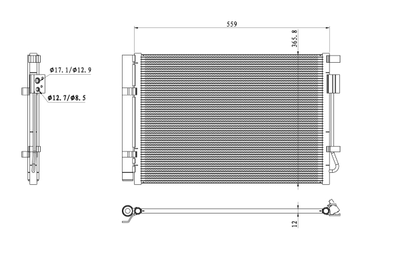 WG2160753 WILMINK GROUP Конденсатор, кондиционер