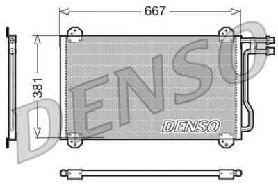 DCN17055 DENSO Конденсатор, кондиционер