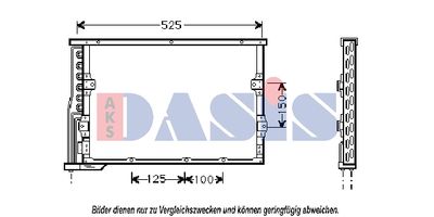 052003N AKS DASIS Конденсатор, кондиционер