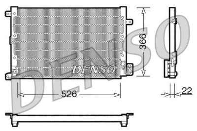 DCN01020 DENSO Конденсатор, кондиционер