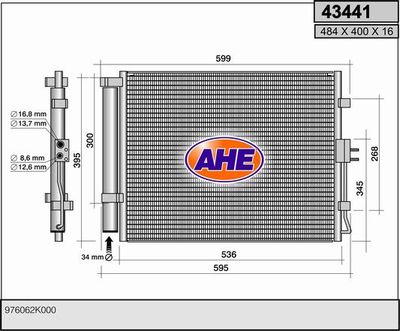 43441 AHE Конденсатор, кондиционер