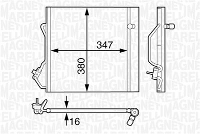 350203629000 MAGNETI MARELLI Конденсатор, кондиционер