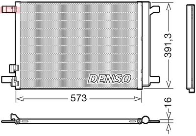 DCN32066 DENSO Конденсатор, кондиционер