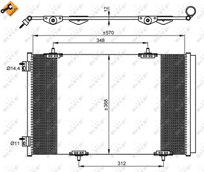 WG2160521 WILMINK GROUP Конденсатор, кондиционер