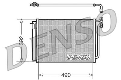 DCN05009 DENSO Конденсатор, кондиционер