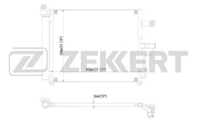 MK3057 ZEKKERT Конденсатор, кондиционер