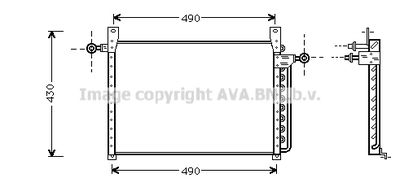 FD5244 AVA QUALITY COOLING Конденсатор, кондиционер