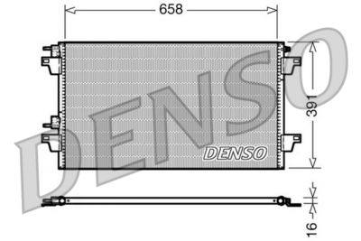 DCN23018 DENSO Конденсатор, кондиционер