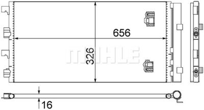 AC724000S MAHLE Конденсатор, кондиционер