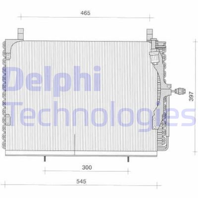 TSP0225039 DELPHI Конденсатор, кондиционер