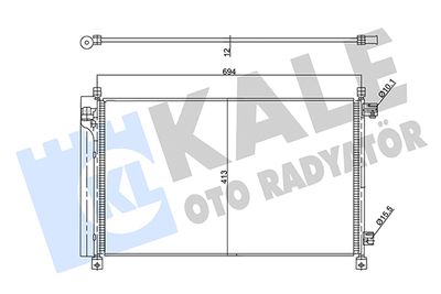 357890 KALE OTO RADYATÖR Конденсатор, кондиционер