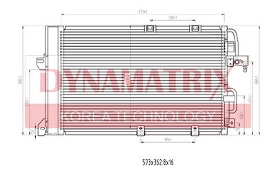 DR94650 DYNAMATRIX Конденсатор, кондиционер