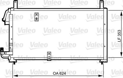 814277 VALEO Конденсатор, кондиционер